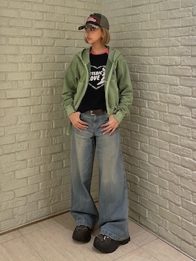 「HYSTERIC GLAMOUR（ヒステリックグラマー）のアイテム」を使った、sansanさん（レディース・160cm）の秋コーディネート