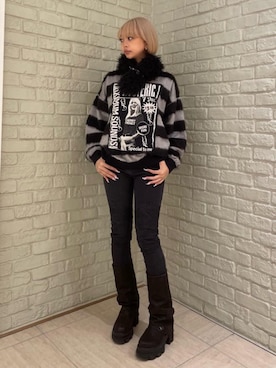 「ロック」｜sansanさん（レディース・160cm）の秋コーディネート