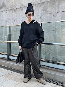 ISHIIさん（レディース・158cm）の冬コーディネート