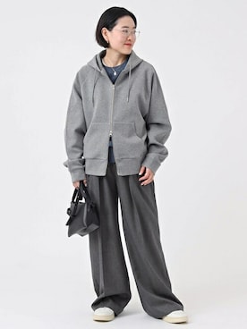 「AUTRY（オートリー）のアイテム（シューズ）」を使った、ISHIIさん（レディース・158cm）の冬コーディネート
