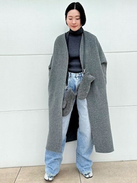 MINITZ/ミニッツ】別注 collarless coatを使った人気ファッション