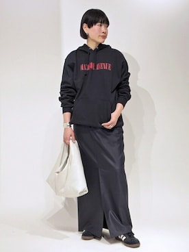 「AP STUDIO（エーピーストゥディオ）のアイテム（スカート）」を使った、ISHIIさん（レディース・158cm）の冬コーディネート