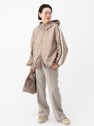 AP STUDIO ラインジップパーカー　ベージュ AP STUDIO ラインジップパーカー ベージュ