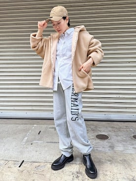 「AP STUDIO（エーピーストゥディオ）のアイテム（ジャケット/アウター）」を使った、ISHIIさん（レディース・158cm）の秋コーディネート