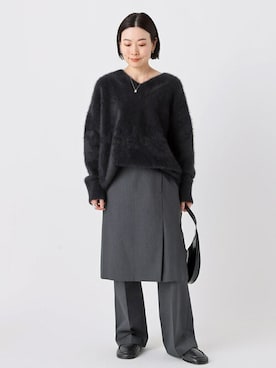 「AP STUDIO（エーピーストゥディオ）のアイテム（アクセサリー）」を使った、ISHIIさん（レディース・158cm）の秋コーディネート