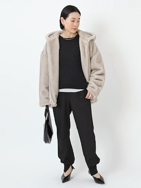 「AP STUDIO（エーピーストゥディオ）のアイテム（ジャケット/アウター）」を使った、ISHIIさん（レディース・158cm）の秋コーディネート