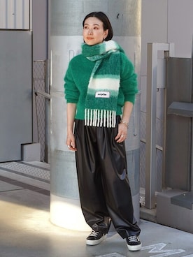 「AP STUDIO（エーピーストゥディオ）のアイテム（トップス）」を使った、ISHIIさん（レディース・158cm）の秋コーディネート