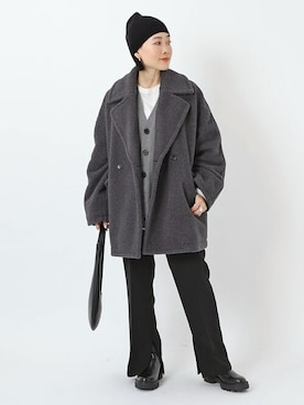 「AP STUDIO（エーピーストゥディオ）のアイテム（ジャケット/アウター）」を使った、ISHIIさん（レディース・158cm）の秋コーディネート
