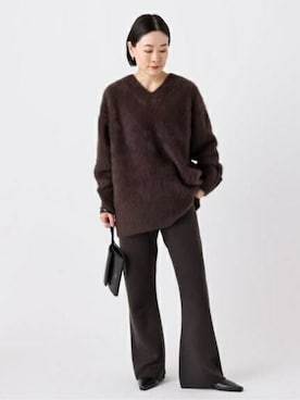 「AP STUDIO（エーピーストゥディオ）のアイテム」を使った、ISHIIさん（レディース・158cm）の秋コーディネート
