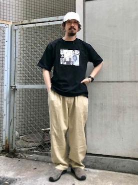 「POLAR（ポラール）のアイテム」を使った、BEAMS Tさん（メンズ・173cm）の春コーディネート