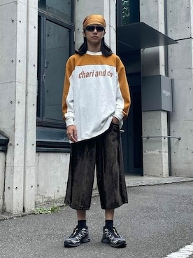 「CHARI&CO（チャリアンドコー）のアイテム」を使った、BEAMS Tさん（メンズ・174cm）の秋コーディネート