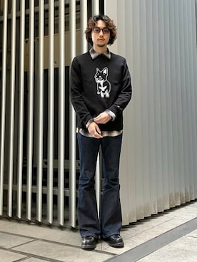 「fLAnsisCA（フランシスカ）のアイテム」を使った、BEAMS Tさん（メンズ・174cm）の冬コーディネート