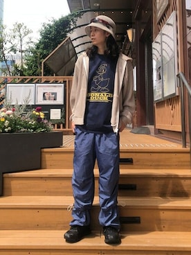 「RACAL（ラカル）のアイテム」を使った、BEAMS Tさん（メンズ・168cm）の春コーディネート