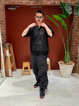「アイテム（ポロシャツ）」を使った、BEAMS Tさん（メンズ・173cm）の夏コーディネート