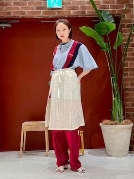 「hellrazor」｜BEAMS Tさん（レディース・163cm）の夏コーディネート