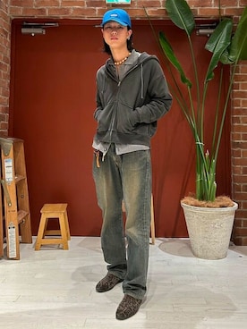 「FRUIT OF THE LOOM（フルーツオブザルーム）のアイテム」を使った、BEAMS Tさん（メンズ・180cm）の秋コーディネート