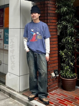 「BEAMS（ビームス）のアイテム（デニムパンツ）」を使った、BEAMS Tさん（メンズ・183cm）の春コーディネート