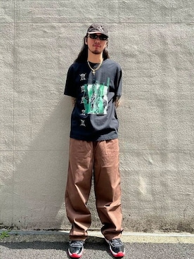 「C.E（シーイー）のアイテム」を使った、BEAMS Tさん（メンズ・180cm）の夏コーディネート