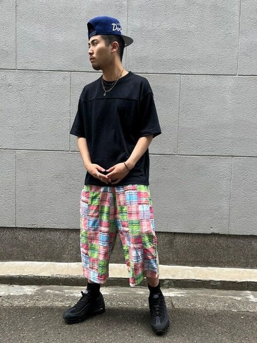 ビームスプラス　マドラスパッチワークパンツ BEAMS PLUS（ビームス プラス）【8/14再値下げ】2 Pleats Relax