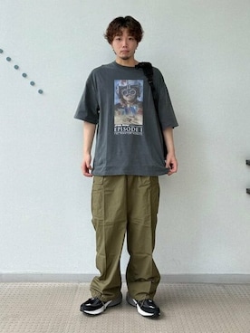 「STAR WARS（スターウォーズ）のアイテム」を使った、BEAMS Tさん（メンズ・177cm）の夏コーディネート