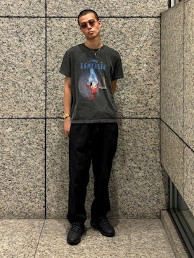 「アイテム（サングラス）」を使った、BEAMS Tさん（メンズ・181cm）の夏コーディネート