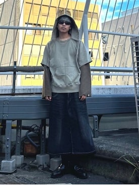 「FAF（フェイク アス フラワーズ）のアイテム」を使った、BEAMS Tさん（メンズ・173cm）の夏コーディネート