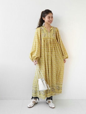 「JOURNAL STANDARD relume（ジャーナルスタンダード　レリューム）のアイテム（ワンピース/ドレス）」を使った、misatoさん（レディース・160cm）の春コーディネート