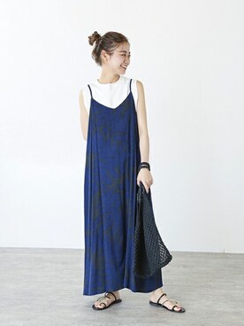 「Jams（ジャムス）のアイテム」を使った、misatoさん（レディース・160cm）の夏コーディネート