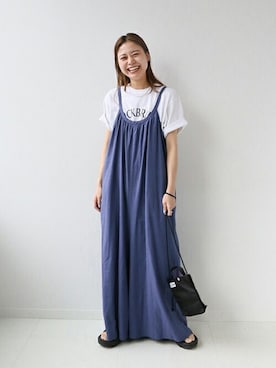 「JOURNAL STANDARD relume（ジャーナルスタンダード　レリューム）のアイテム（ワンピース/ドレス）」を使った、misatoさん（レディース・160cm）の夏コーディネート