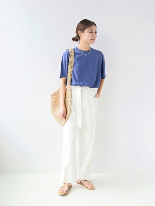 JOURNAL STANDARD relume コットンリネンベルトパンツ 38 JOURNAL STANDARD relume（ジャーナルスタンダード レリューム