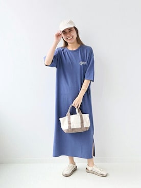 「JOURNAL STANDARD relume（ジャーナルスタンダード　レリューム）のアイテム（ワンピース/ドレス）」を使った、misatoさん（レディース・160cm）の夏コーディネート