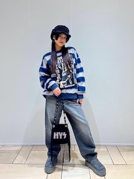 「HYSTERIC GLAMOUR（ヒステリックグラマー）のアイテム」を使った、KAIRAさん（レディース・160cm）の秋コーディネート