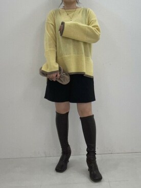 神戸レタスさん（レディース・152cm）の冬コーディネート