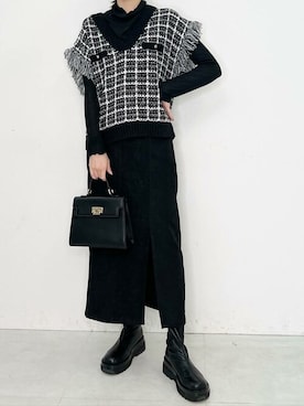 神戸レタスさん（レディース・162cm）の冬コーディネート