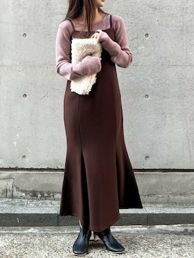 神戸レタスさん（レディース・157cm）の冬コーディネート