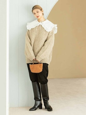「ubyspickspan」｜uaさん（レディース・163cm）の冬コーディネート
