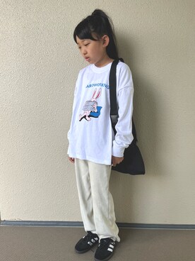 「BLACK BY MOUSSY（ブラックバイマウジー）のアイテム」を使った、kapoさん（キッズ・120cm）の秋コーディネート
