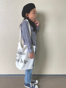 「BLACK BY MOUSSY（ブラックバイマウジー）のアイテム」を使った、kapoさん（キッズ・120cm）の秋コーディネート