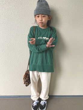「SHIPS JET BLUE（シップスジェットブルー）のアイテム（帽子）」を使った、kapoさん（キッズ・120cm）の秋コーディネート