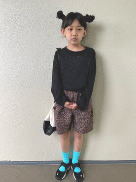 「FREAK'S STORE（フリークスストア）のアイテム（パンツ）」を使った、kapoさん（キッズ・120cm）の春コーディネート