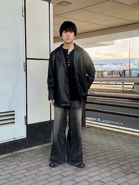 「アイテム（その他アウター）」を使った、kainanさん（メンズ・176cm）の冬コーディネート