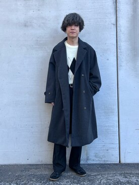 「マイベストコーデ2022」｜「アイテム（トレンチコート）」を使った、kainanさん（メンズ・176cm）の冬コーディネート