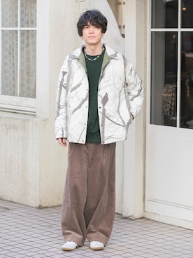 「Uiscel（ユイセル）のアイテム（ジャケット/アウター）」を使った、kainanさん（メンズ・176cm）の冬コーディネート