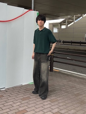 「アイテム（ニット/セーター）」を使った、kainanさん（メンズ・176cm）の夏コーディネート