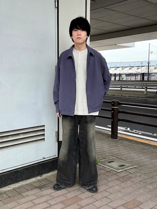別注』Healthknit×SENSE OF PLACE ヘンリーネックTシャツ（Tシャツ