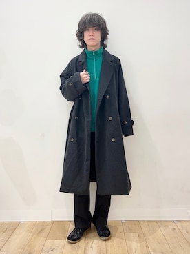 「SENSE OF PLACE by URBAN RESEARCH（センスオブプレイスバイアーバンリサーチ）のアイテム（トレンチコート）」を使った、kainanさん（メンズ・176cm）の秋コーディネート