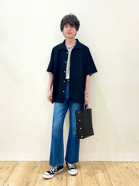 「フレアデニム」｜kainanさん（メンズ・176cm）の春コーディネート