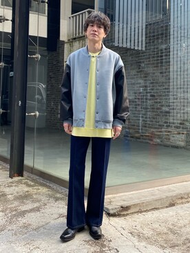 「SENSE OF PLACE by URBAN RESEARCH（センスオブプレイスバイアーバンリサーチ）のアイテム（スタジャン）」を使った、kainanさん（メンズ・176cm）の冬コーディネート