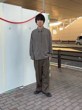 「秋のシャツ着こなし術」｜kainanさん（メンズ・176cm）の秋コーディネート