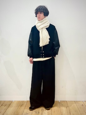 「SENSE OF PLACE by URBAN RESEARCH（センスオブプレイスバイアーバンリサーチ）のアイテム（スタジャン）」を使った、kainanさん（メンズ・176cm）の冬コーディネート